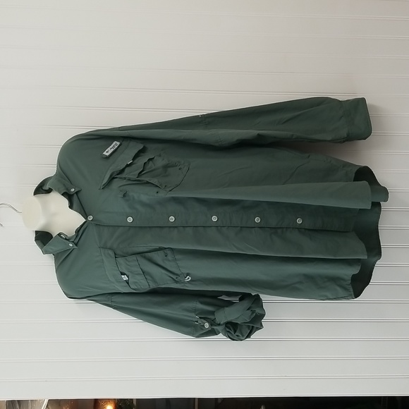 Columbia Other - Columbia PFG Long Sleeve Outdoor Shirt Fishing Hiking Camping Green Womens XL